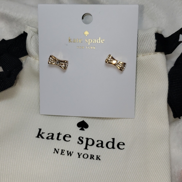 Kate Spade Cubic Zirconia and Bow Earrings - Picture 4 of 10